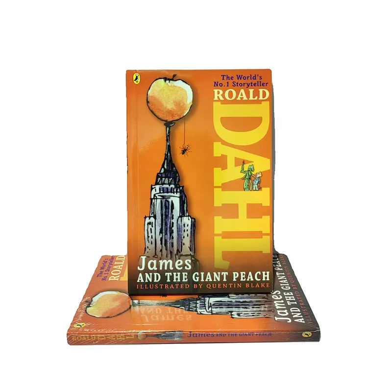 رولد دال جيمس والخوخ العملاق النسخة الإنجليزية الكلاسيكية قبل النوم القصص المصورة لتنوير الأطفال وتنمية الدماغ #4