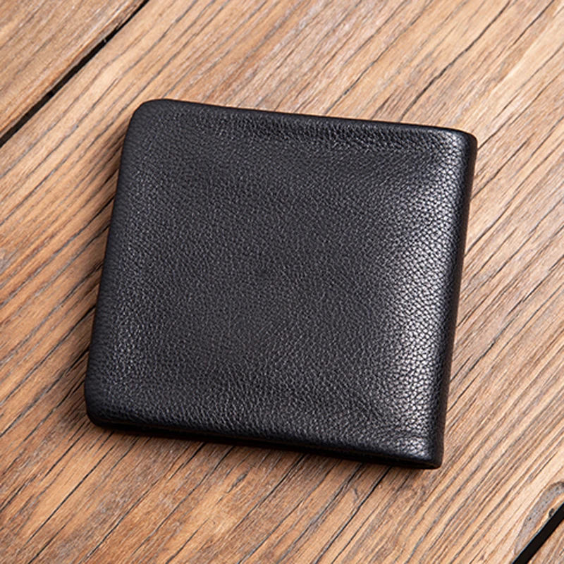 AETOO  Super soft wallet male leather short ultra-thin horizontal large capacity leather clip head layer cowhide male soft leath