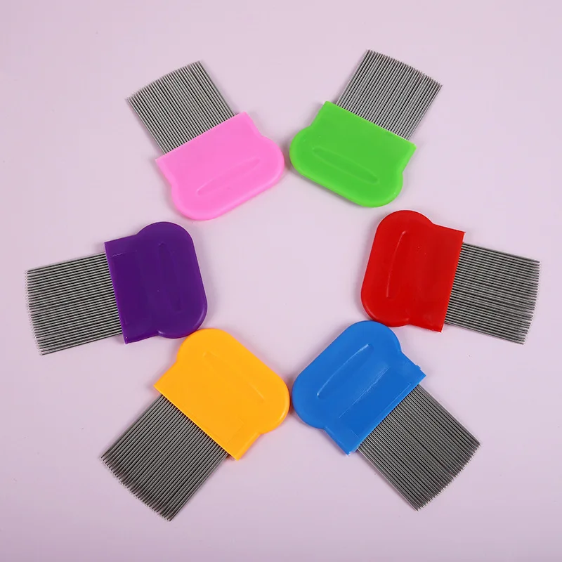 Pet Comb with High Strength Teeth Durable Pet Stain Remover Comb Pet Dog Cat Grooming Comb Hair Remover Non-Slip Grip Handle