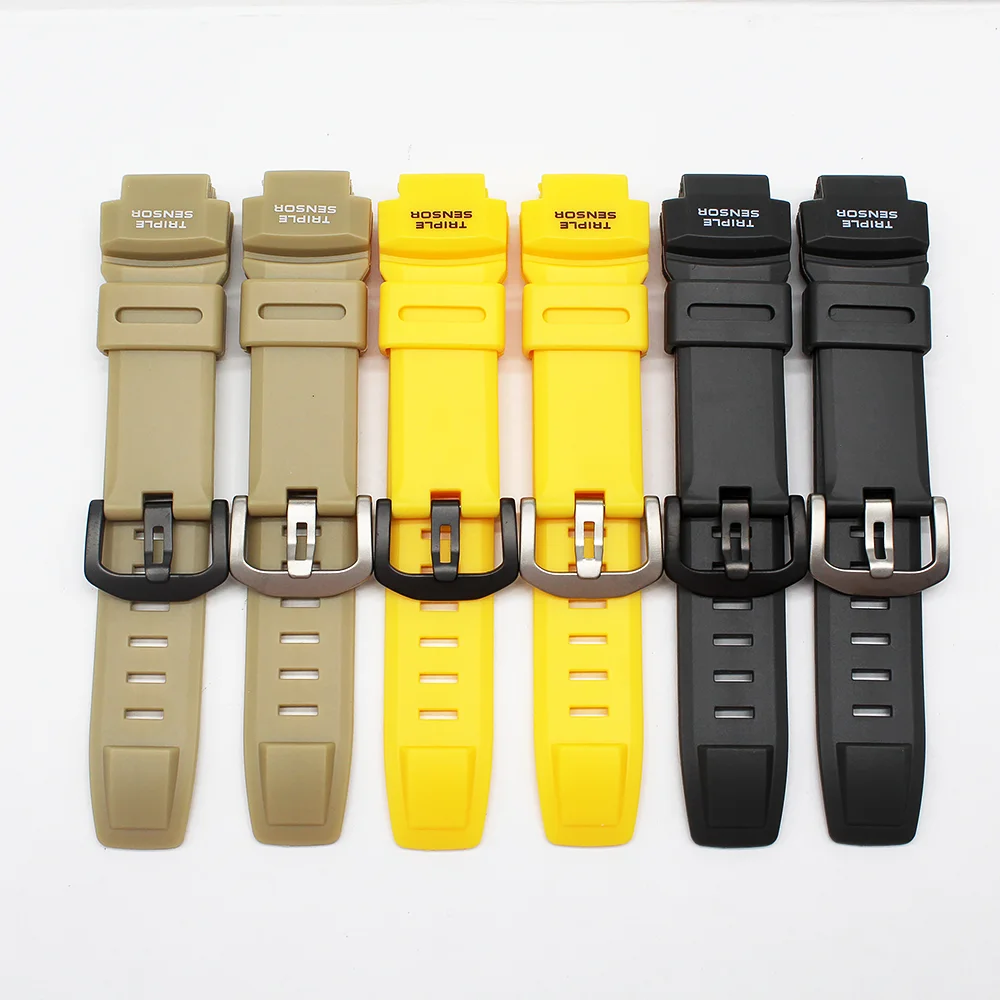 時計バンド PRG-260 270 500 550 PRW-3500 2500 5100 時計ストラップ樹脂スポーツ防水交換ブレスレット