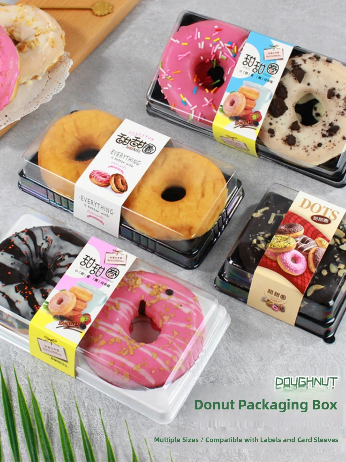 Donut Paaging Box Single Pa Disposable Durian Pastry Box Bakery DIY Cooking Utensils Sna Paaging Box Kitchen Supplies