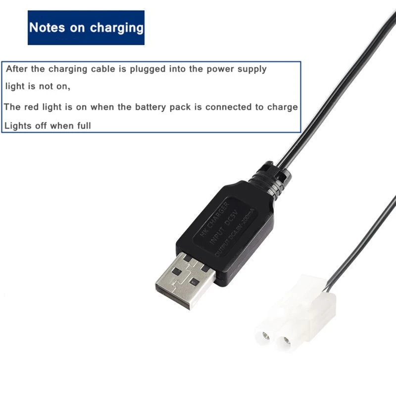 KET-2P Plug 4.8V/7.2V/8.4V NiCd NiMH Battery Charger For RC Toys Robot Car Boat Tank Remote Control Car USB Charger