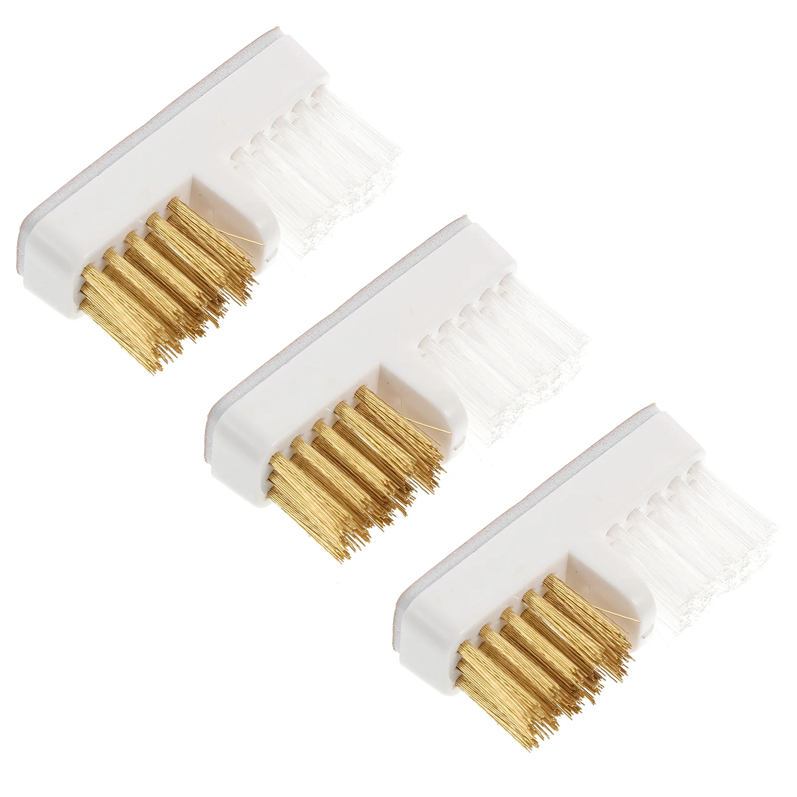 

3 PCS Cleaning Brush Nail Salon Bit Cleaners Polisher Drill Colorful Polishing Head