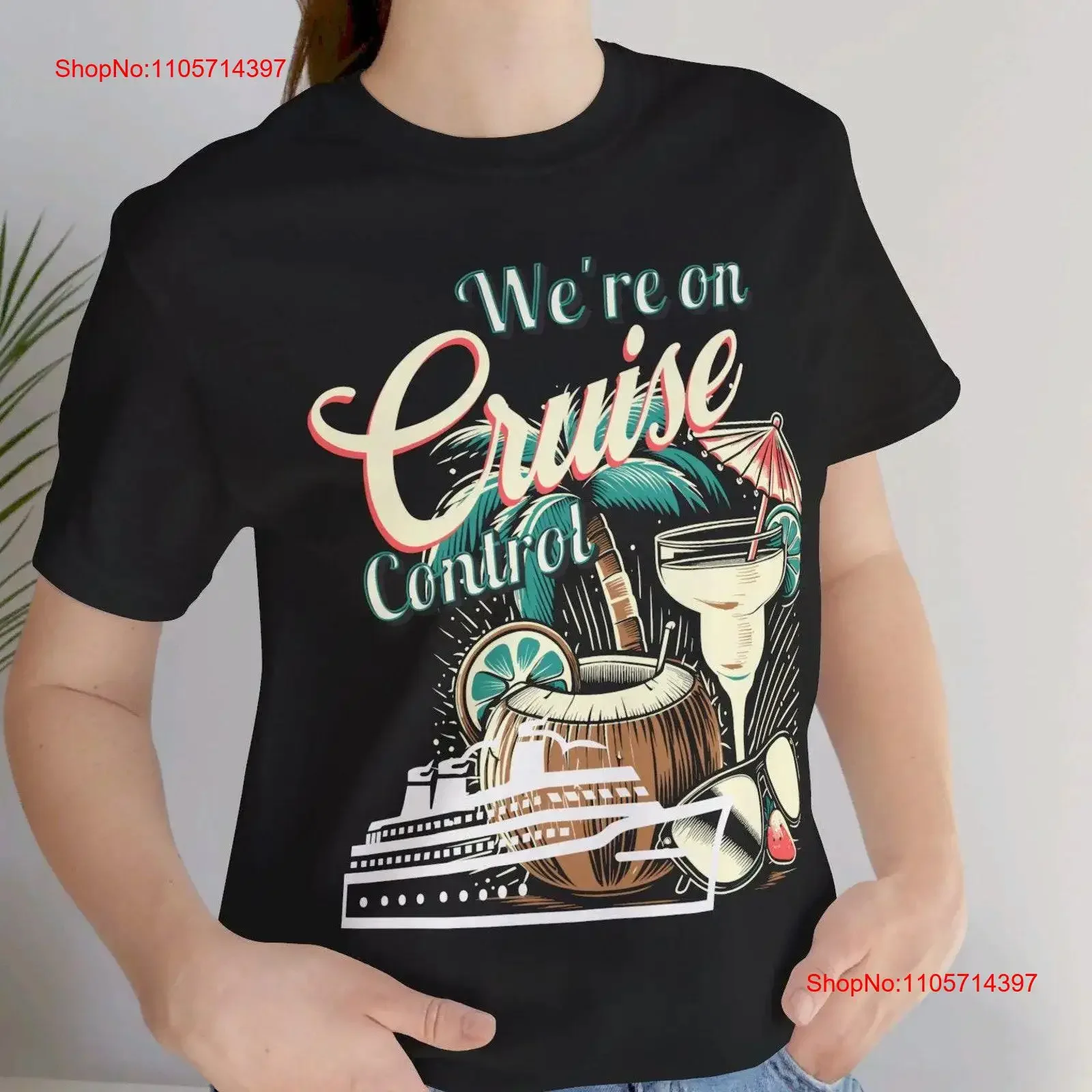 We are on cruise control vacation shirt lover adventure family destination group matching couple trip vintage Washed Versatile