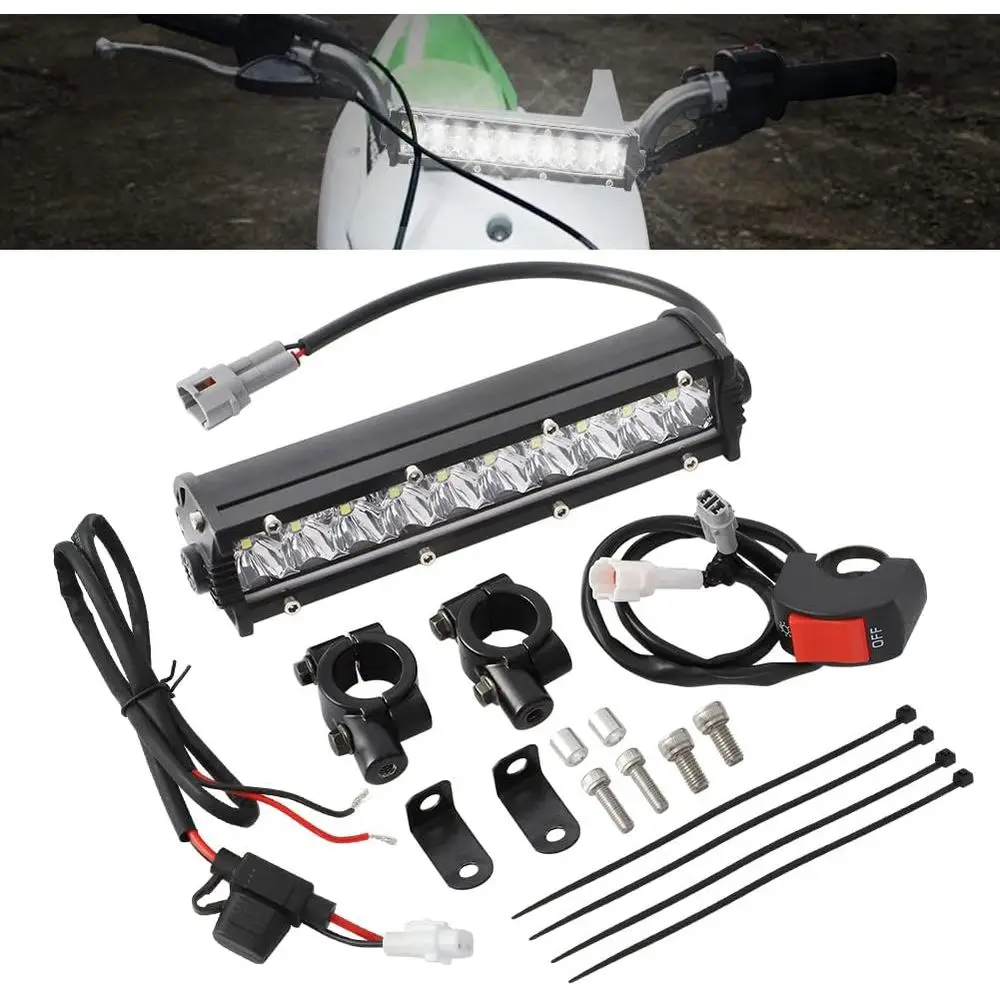 

Light Bar or Ebike 60W it Most 7/8" Handlebar Dirt Bike Light Bar or KLX110 CR110 TTR110 YZ250 Plug-Play light Assembly