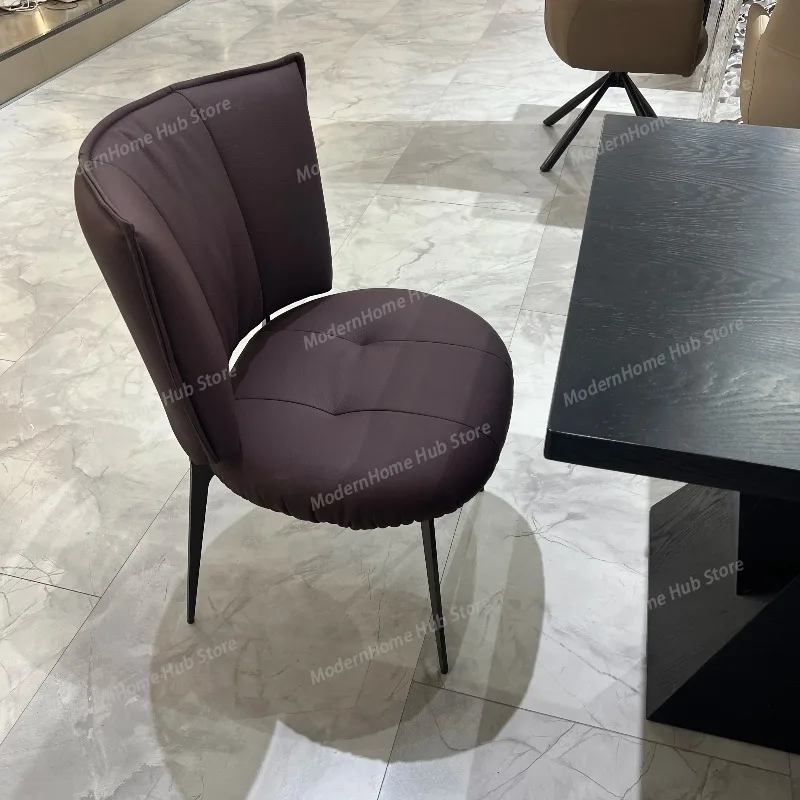 Sleek Elegant Dining Chairs Scandinavian Inspired Kitchen Seating Ergonomic Living Room Accent Chair Modern Home Furniture Decor