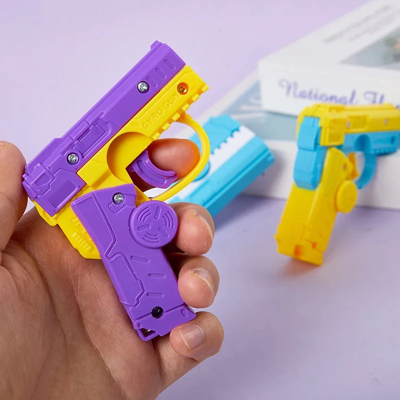 3D Printed Model Gravity Straight Jump Mini Toy Carrot Gun Non-firing Bullet Radish Toy Gun Kid Stress Relief Toy Christmas Gift