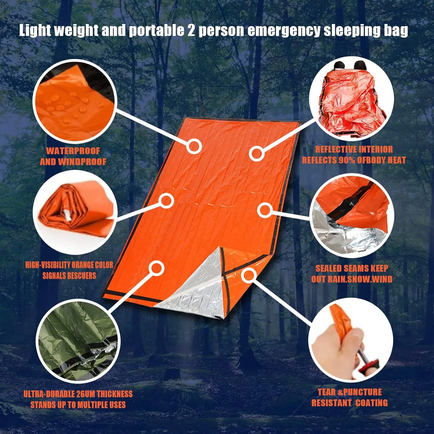 Portable Emergency Sleeping Bag 4