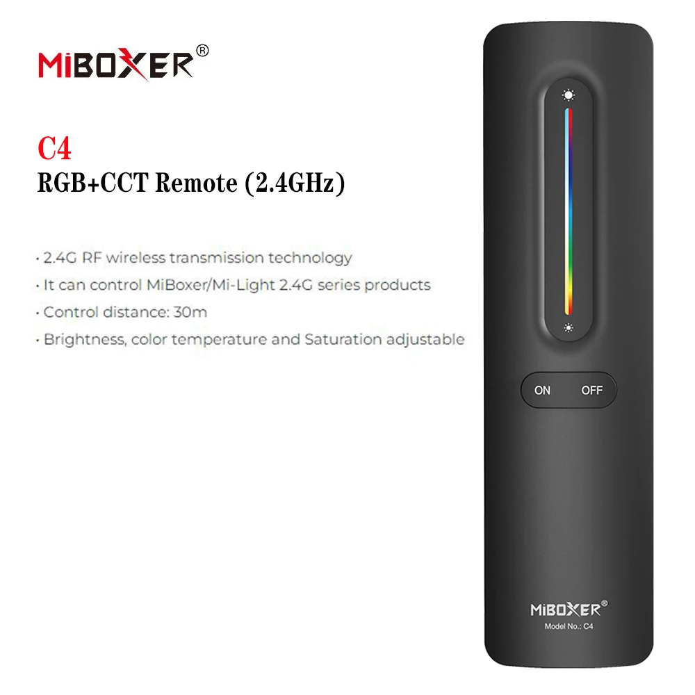 Miboxer (RGB+CCT) Telecomando wireless RF 2.4G Prodotti della serie MiBoxer/Mi-Light 2.4G