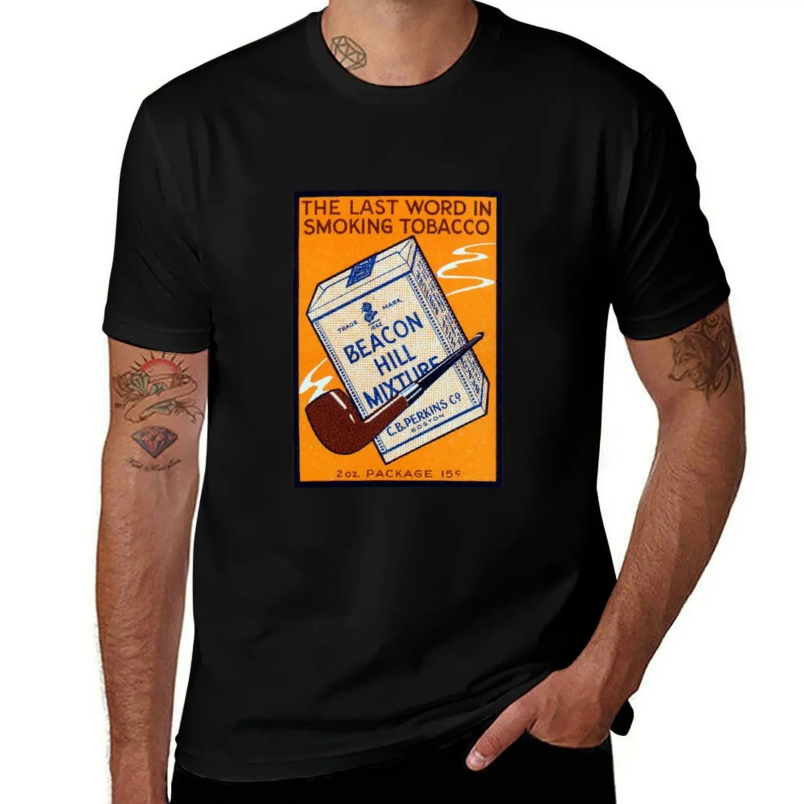 1910 Beacon Hill Pipe Tobacco T-Shirt Work Outdoor for Men T-Shirt