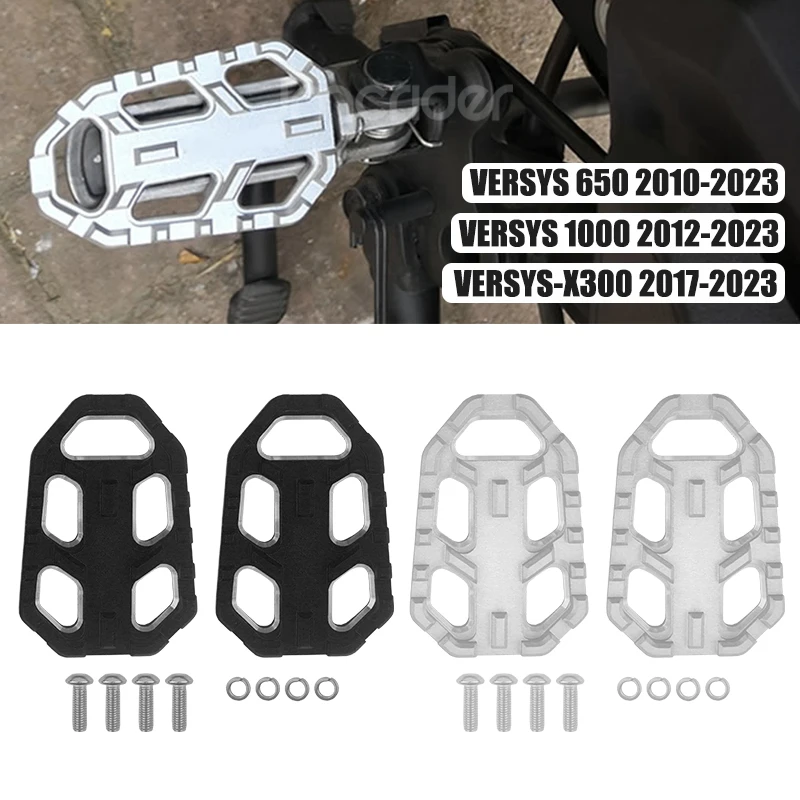 VERSYS650 Motorrad Zubehör Billet Fußstütze Breite Pedale Pedal Rest Fußrasten Für Kawasaki VERSYS 650/1000/X300 VERSYS1000