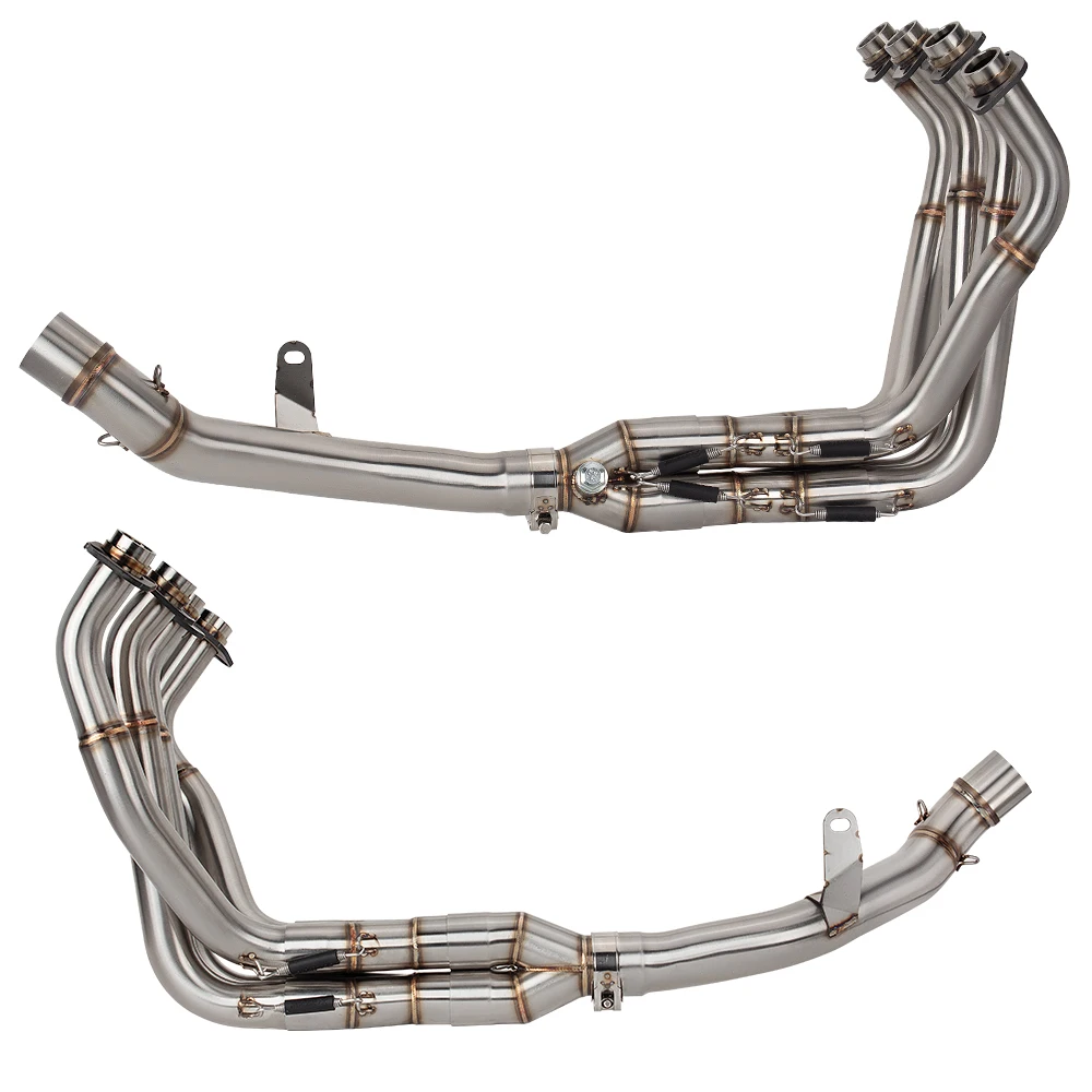 Motorcycle Exhaust Header Pipe Stainless 51mm Manifold For Kawasaki Z900 A2 2017-2023