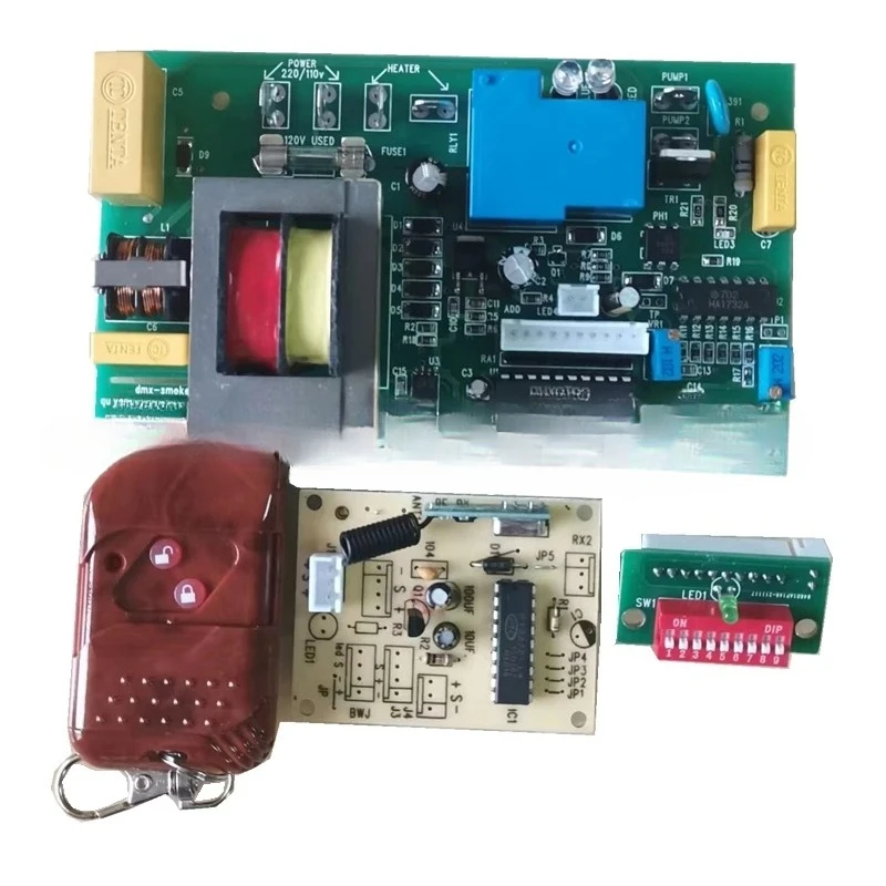 

1500W 3000W DMX Compatible Address Code Fog Smoke Machine Replacement Main Board Universal Repair Motherboard