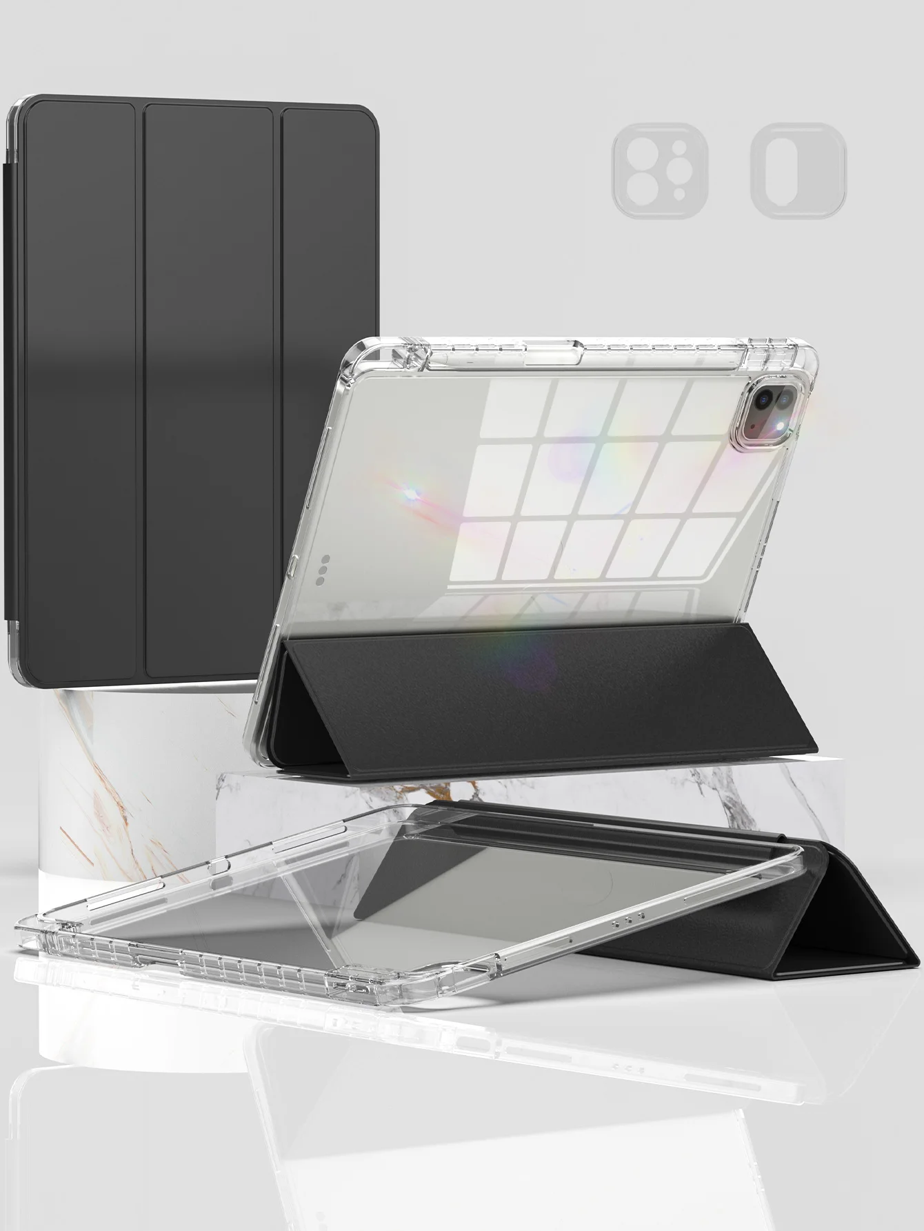 For 2025 iPad Air 11 Case iPad 10th Generation 11th A16 9th Mini6 7 13in iPad Pro11 4 5 10.9in 12.9 Clear Transparent Back Shell