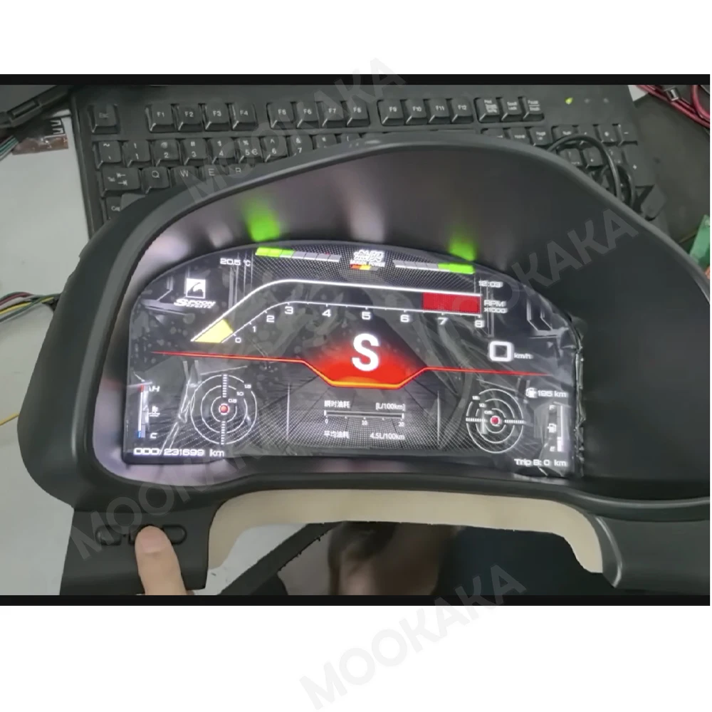 

Car Digital Cluster For Honda Fit 2014~2020 LCD Dashboard Instrument Speedometer Odometer Racing Style Virtual Cockpit Meter
