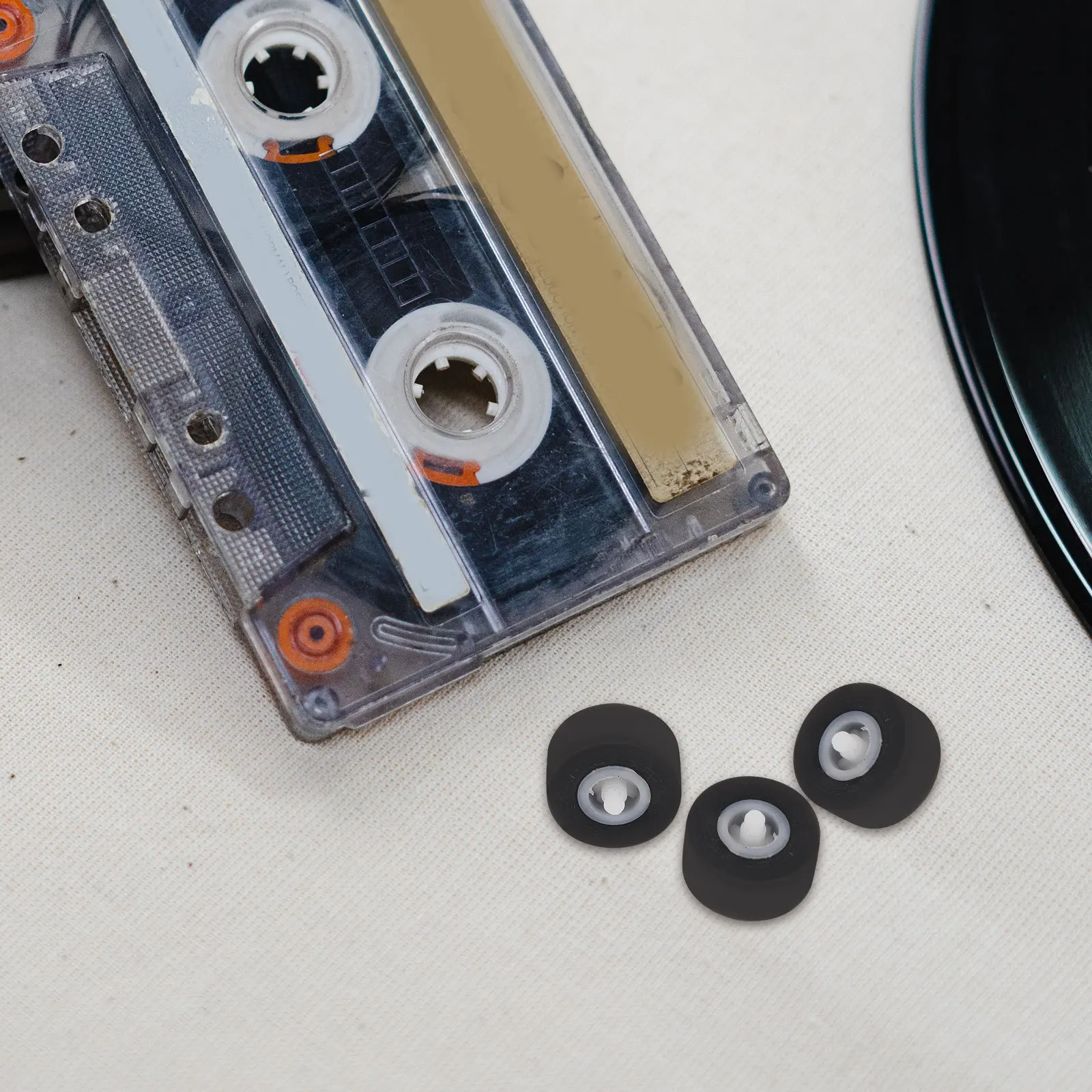 3pcs Pinch Roller For Audio Repair Replacement Wear-Resistant Sturdy Cassette Tape Machine Maintenance Parts Pulley Bearing