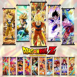Dragon Ball Poster Goku Anime Hanging Painting Goten Scroll Picture Vegeta Wall Art Vegito Mural Burter Home Decor Buu Wallpaper