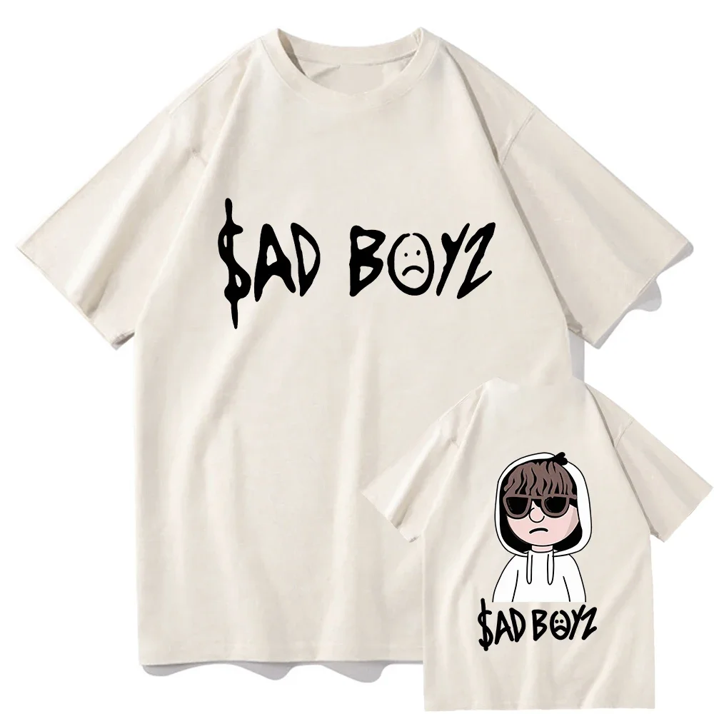 Camisetas juveniles H Merch Sad Boyz para hombres y mujeres, ropa de Natanael Cano, Camiseta clásica, ropa de calle Unisex, camisetas gráficas de algodón