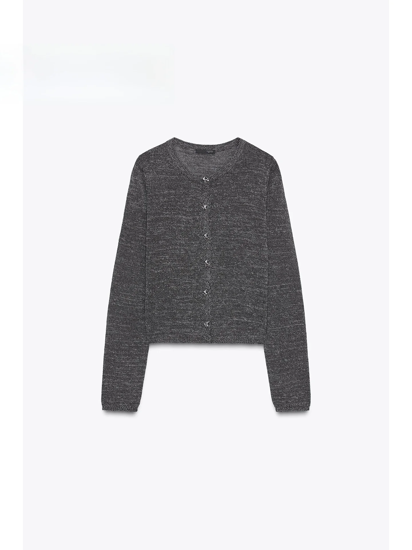 

Spring 2026 Casual Knitted Button up Top Women's Slim Fit Outerwear Soft Medium Thin Long Sve round Ne Cardigan