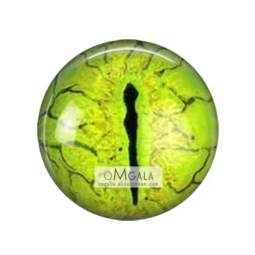 In Pairs Dragon Cat Animal Eyes Dome Patterns 12mm/16mm/18mm/20mm/25mm Round photo glass cabochon demo flat back Making findings