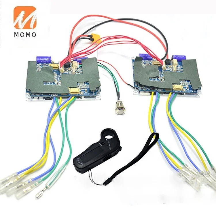 Dual Drive 4 drive Electric Skateboard  ESC 24~36V Hub Motor Control Mother Board with remote controller