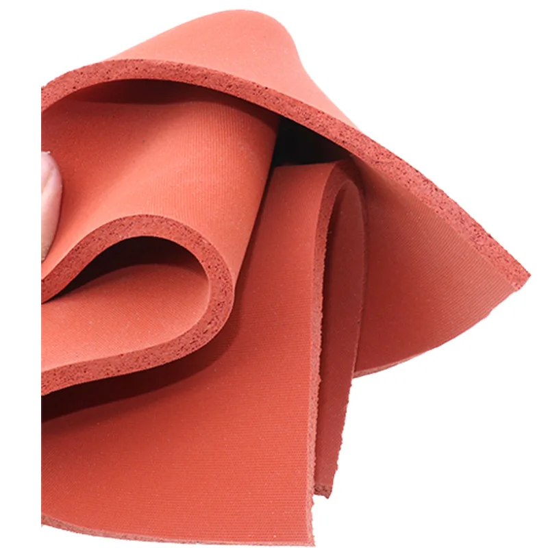 1mm/2mm/3mm/4mm/5mm/6mm High Quality RED silicone pad Super soft sponge foam board For heat Resist Cushion Size 500x500mm