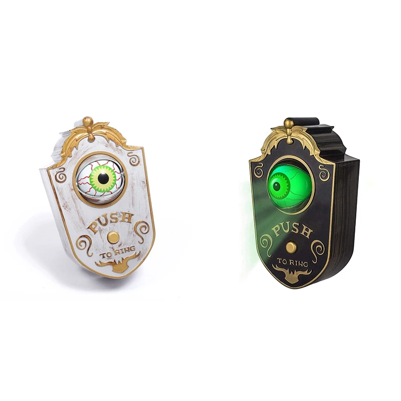 Doorbell, Halloween Doorbell Horrible Single Eyeball Luminous Hanging Door Bell Halloween Party Prop Decoration