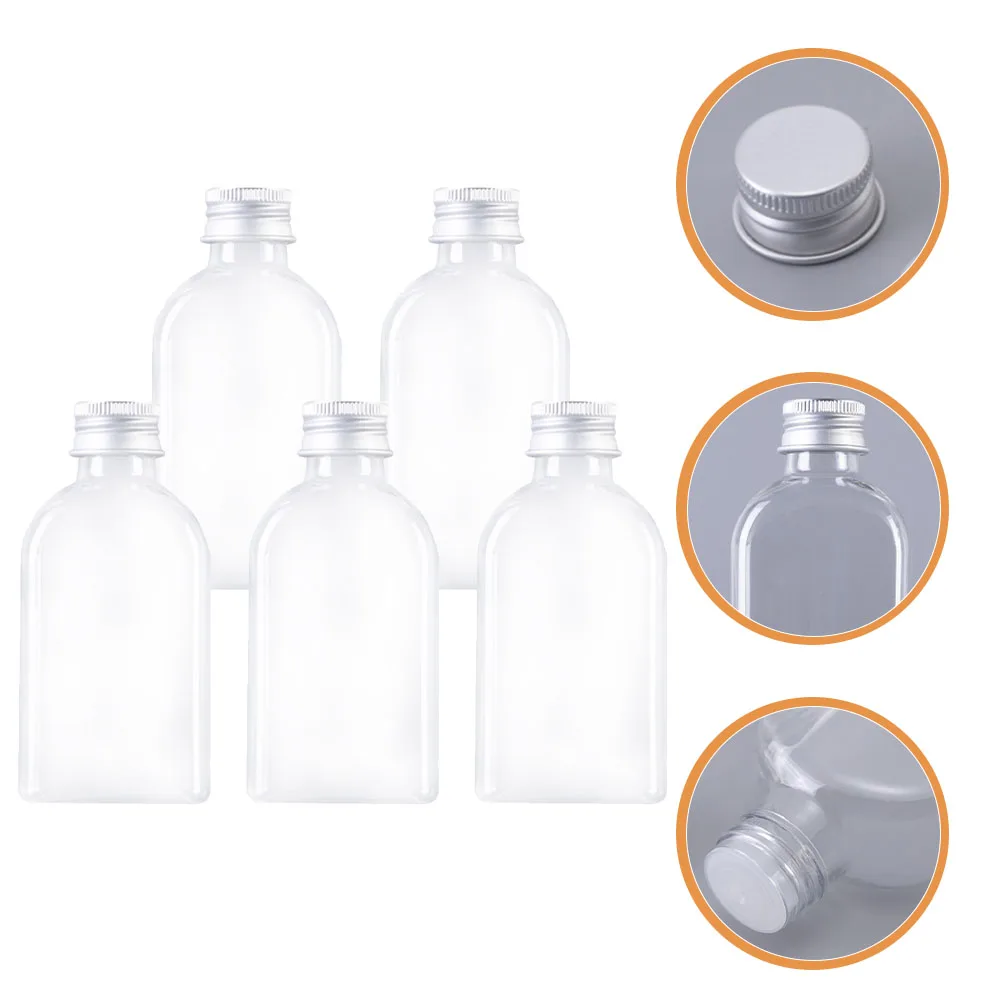 Botella de glicerina de 5 uds., contenedores de loción Premium a prueba de fugas para crema de baño, mezclas de aceites esenciales, botellas portátiles de subpaquete