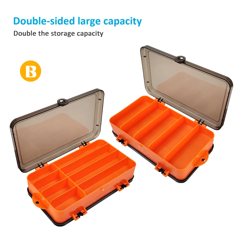 Fishing Box for Lures Fisherman Tackle Box Spinners Bait Box Carp Accessories Organizer Egi Case Fishing sinker Hook Container