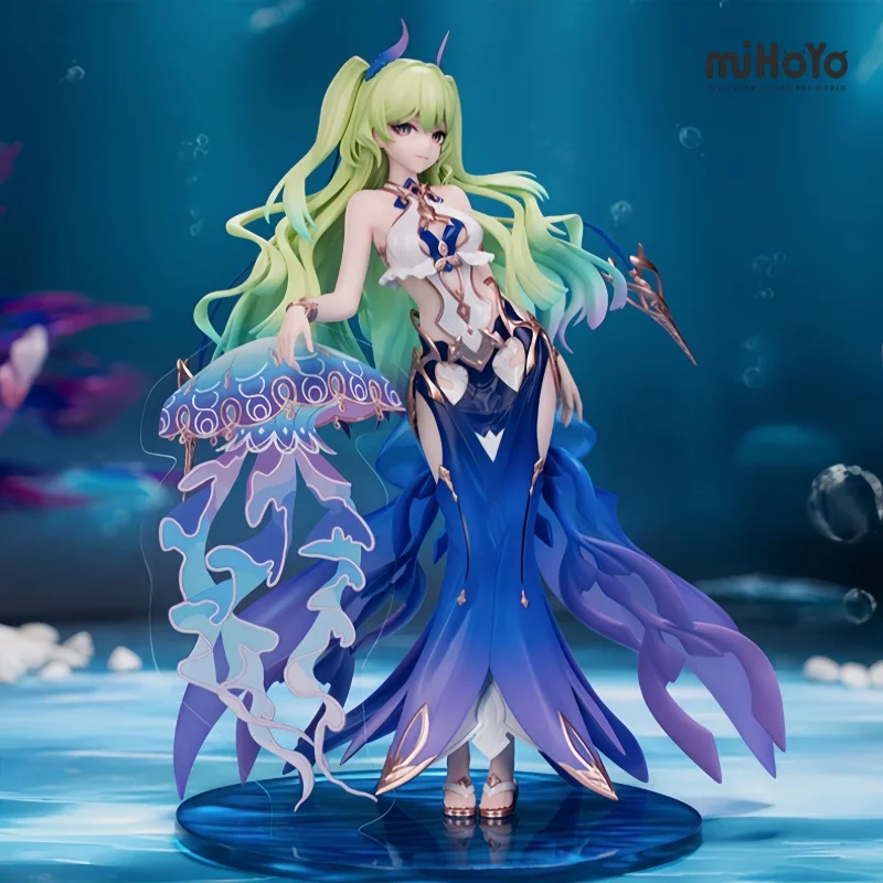 In Stock Official Myethos Gift+ Honkai Impact 3rd Mobius Azure Girl Figure Game Goods Collectible Desktop Ornament