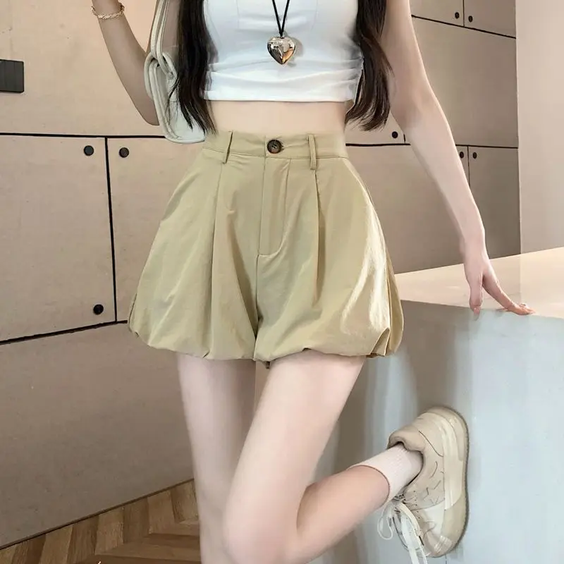 Women Loose Wide Leg Shorts Summer Beach Straight Casual Cool Comfortable High Waist Short Pants