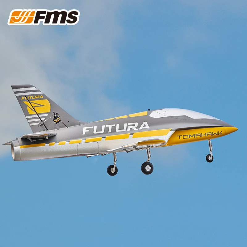 FMS Futura-Jouet modèle d'avion électrique télécommandé, ponceau d'entrée de gamme, assemblage à aile fixe avancé, cadeau de vacances, 64mm