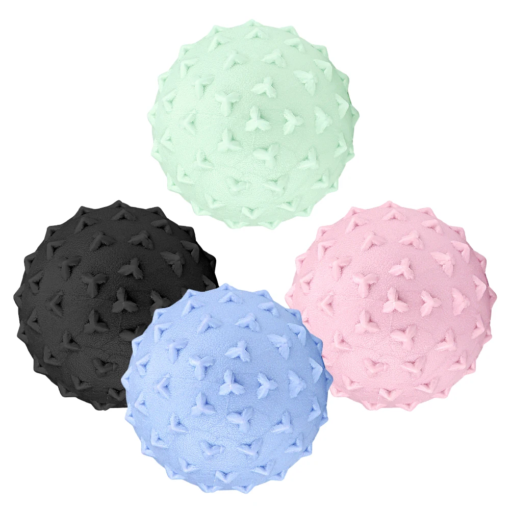 

4Pcs Yoga Massage Ball for Muscles and Connective Tissue Hand Foot Back Relief Roller Fitness Recovery Therapy Tool