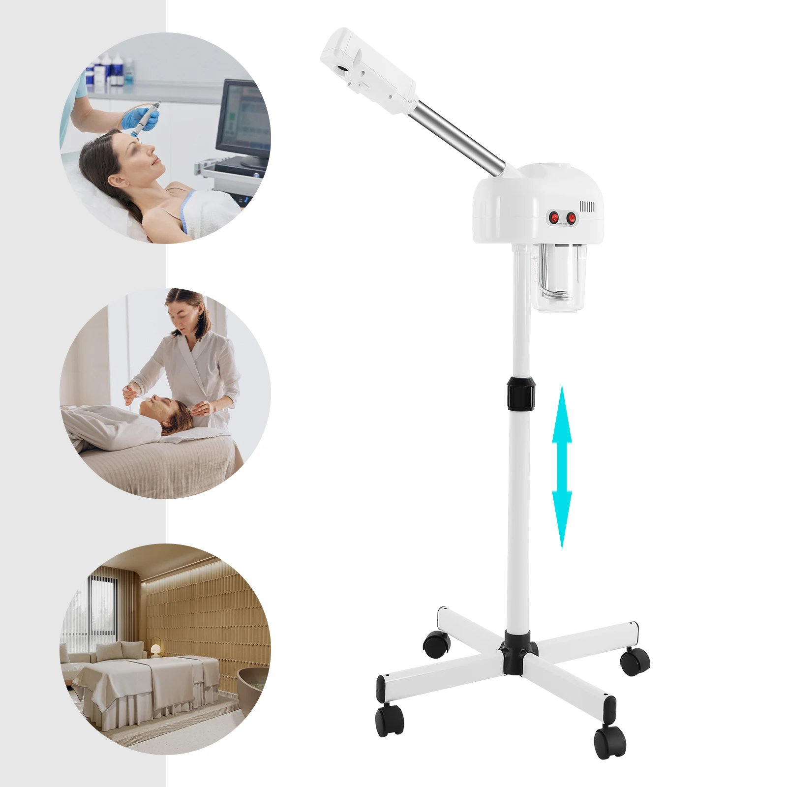 Профессиональный отпариватель для лица с озоновой терапией, паровая машина для лица для салона красоты, СПА-РОДАЖА США