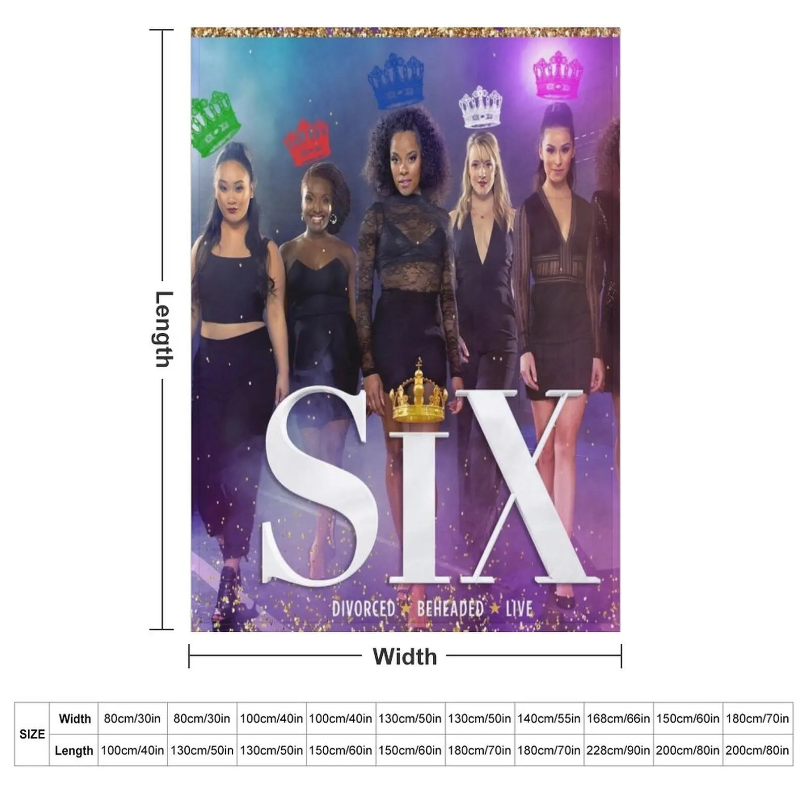 Six Broadway cast Throw Blanket Luxury Throw Large Furrys Picnic Blankets