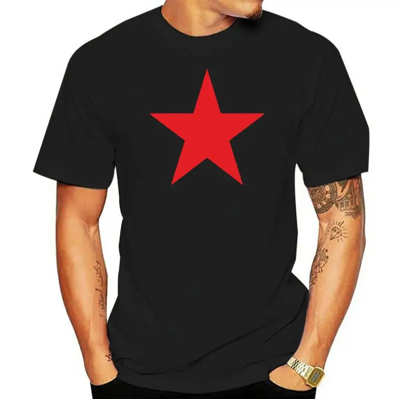 Men T-Shirt 2023 Fashion Printed T-Shirt Pure Cotton Men Red Star Army Green T-Shirt All Size Free Delivery Customized T-Shirts