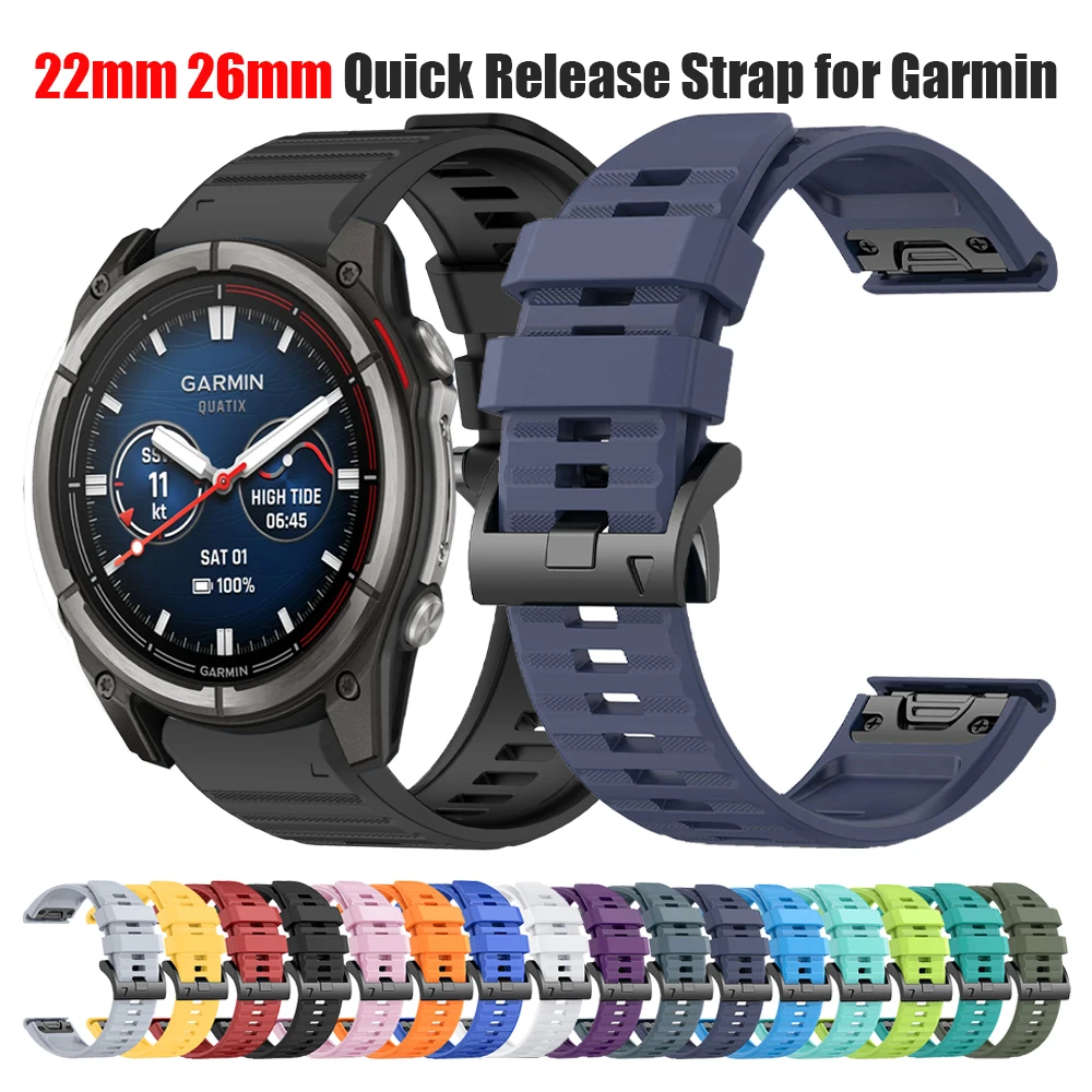 yZ[zGarmin Quatix 8/Fenix 8 E 7 7XAForerunner 975 965/Tactix 8/Instinct 3Ή QuickFitVR22mm/26mmoh/uXbg