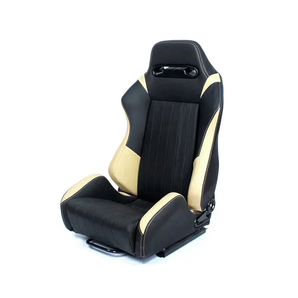 Universal Racing Car Seat for Sport Car Simulator Bucket Seats Adjustable Black PVC Leather XH-1035-BK