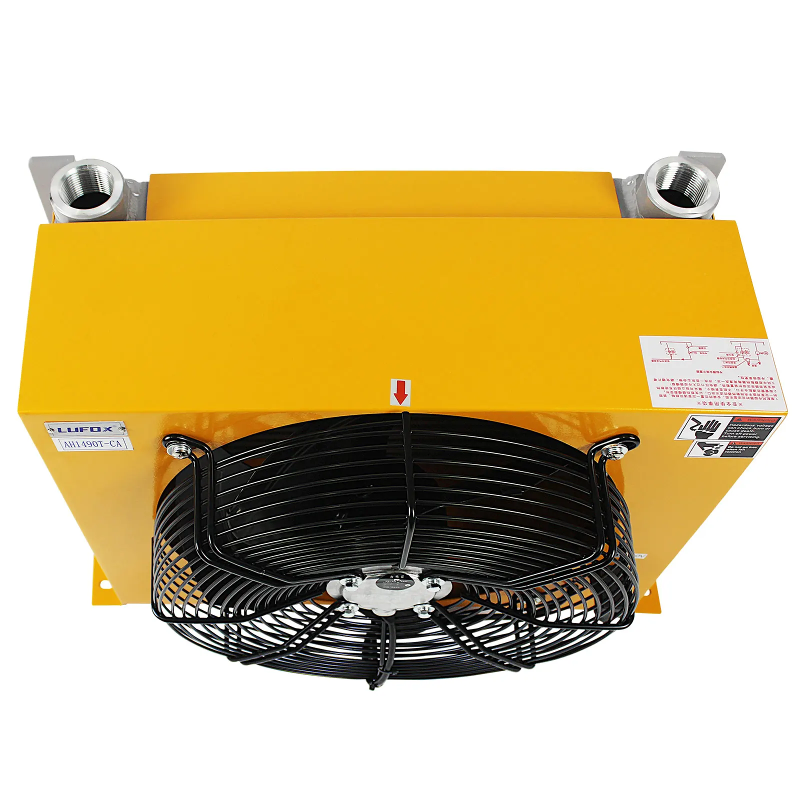 AH1490T-CA 250L/min Air Cooler Radiator Sheet CNC Machine Hydraulic Oil Reduction High Temperature Oil Fan