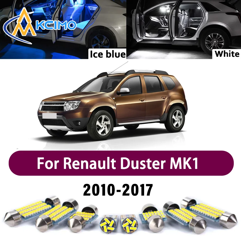 

Premium LED Interior Lighting Kit for Renault Duster MK1 2010-2017 2011 2012 High-Quality Error-Free Dome Map Trunk Auto Lamps