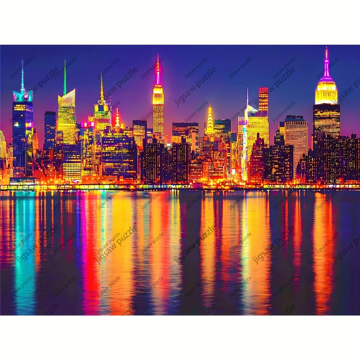 Rompecabezas de 2000/1314/1000/520 piezas, rompecabezas para adultos divertido familiar, cubo portátil, decoración artística DIY para colgar en la pared |   Cumpleaños perfecto y Hol