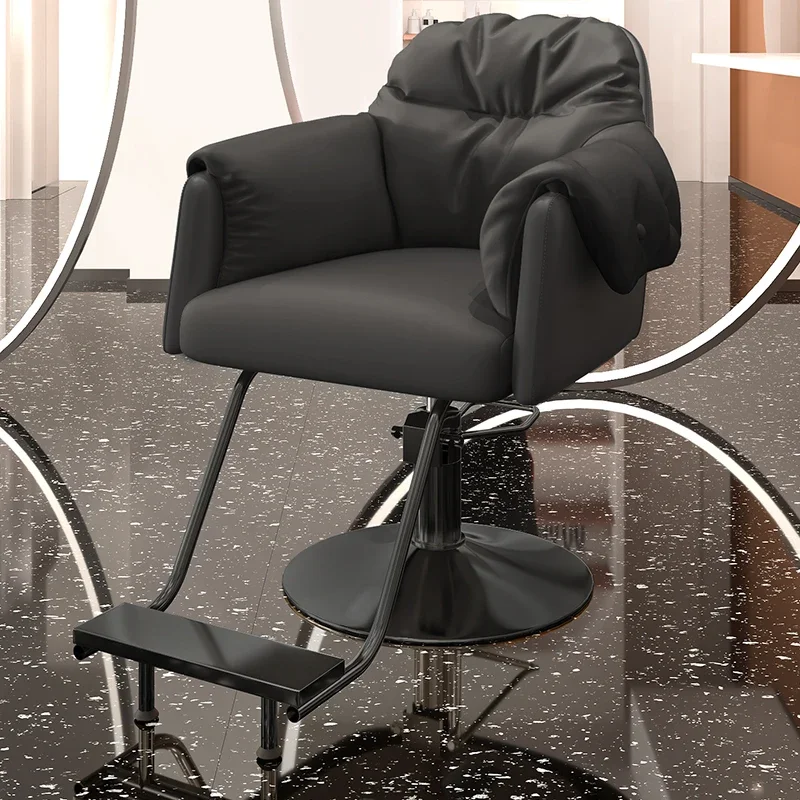 

Luxury Recliner Barber Chair Beauty Swivel Barbershop Hairdresser Professional Salon Chair Makeup Silla De Barbero Furniture