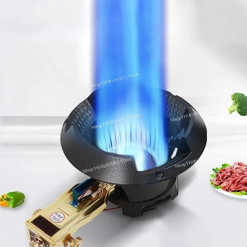 Fornello a gas singolo a risparmio energetico: piano cottura a fuoco feroce di livello commerciale per cucina (gas liquefatto)