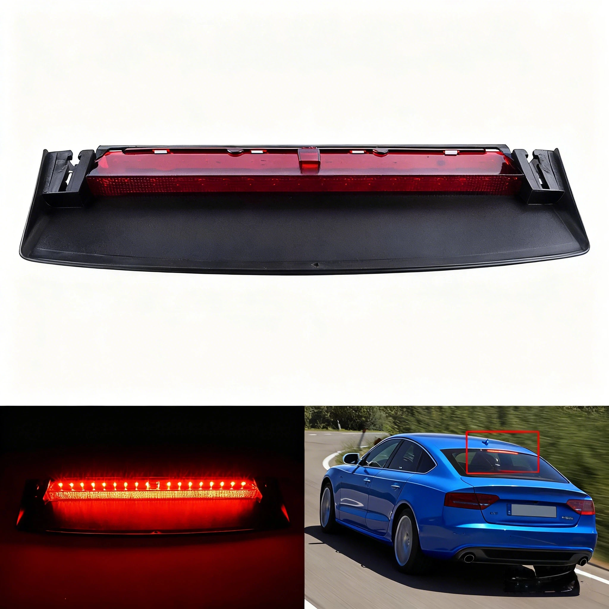 

For Audi A5 S5 8T High Level Third LED Brake Stop Rear Light 2009-16 8T0945097B