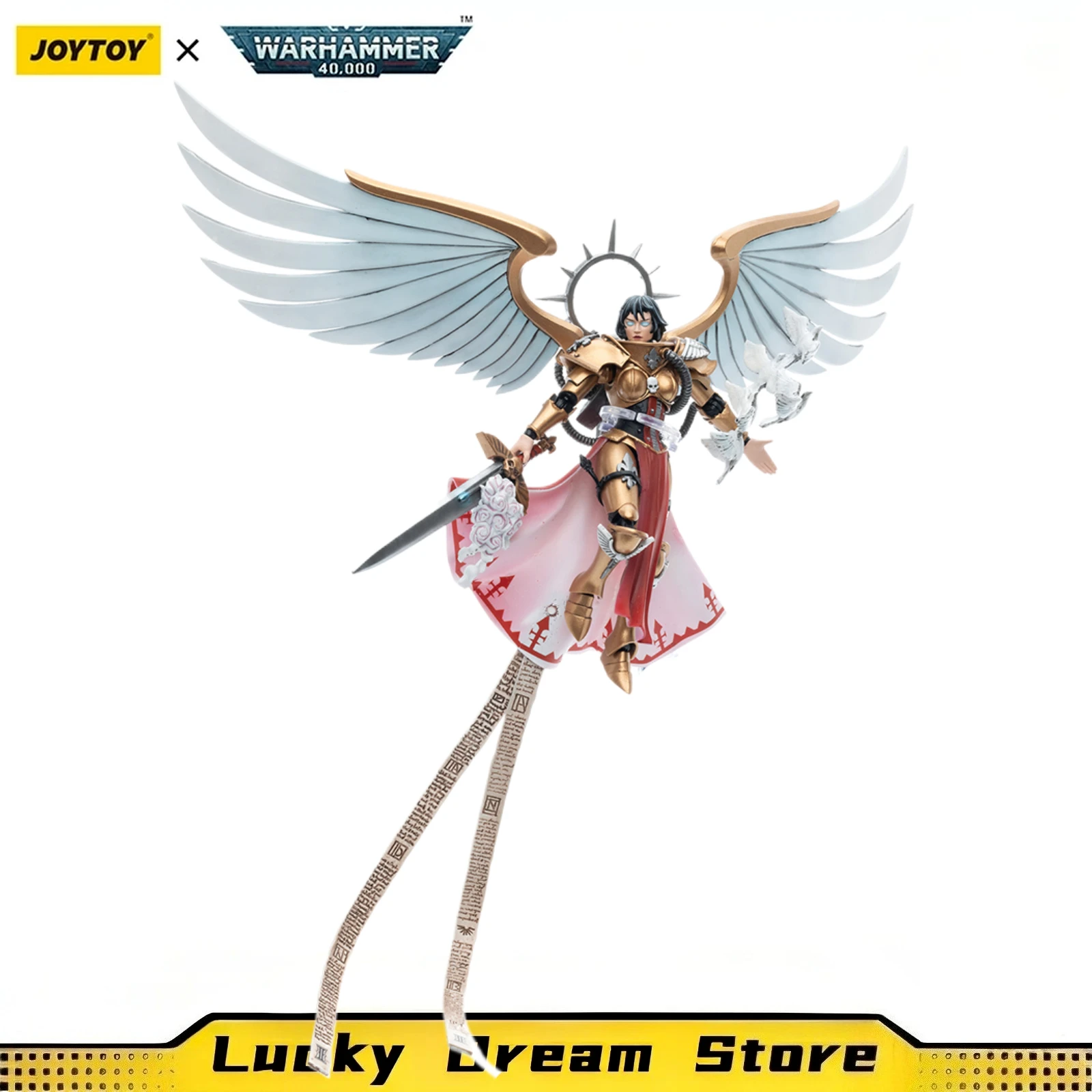 【JOYTOY】1/18 Action Figure Warhammer 40K Adepta Sororitas Celestine The Living Saint Ornament Collection Model