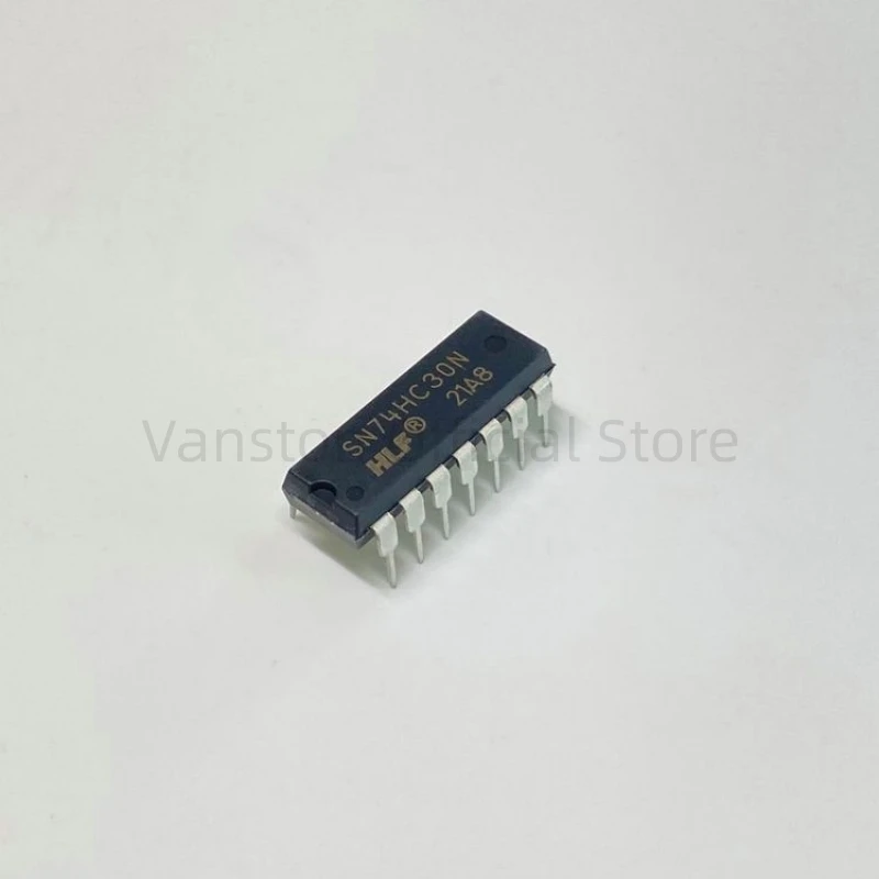 10pcs 74HC30 SN74HC30N HD74HC30P Straight DIP-14 8-Input & Non-Gate