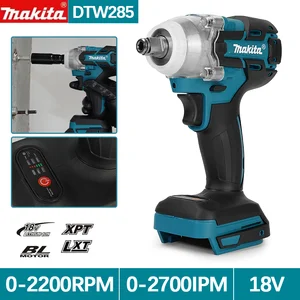 Makita DTW285 320n.M Aufprallschlüssel, Bürstenschlüssel, elektrisches Werkzeug bereit für die 18 -V -Batterie von Makita 10 Makita -Akku der Hauptverkäufe Impact Key - №6