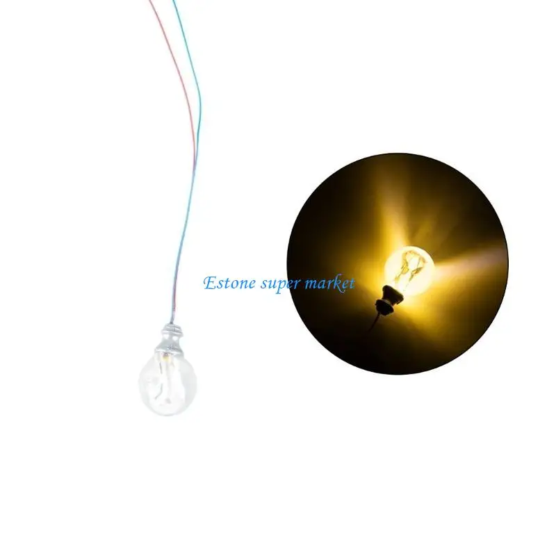 090B 10Pcs LED Ceiling Light Lamp HO Scale for Sand-table Exercise Ceiling Lamp