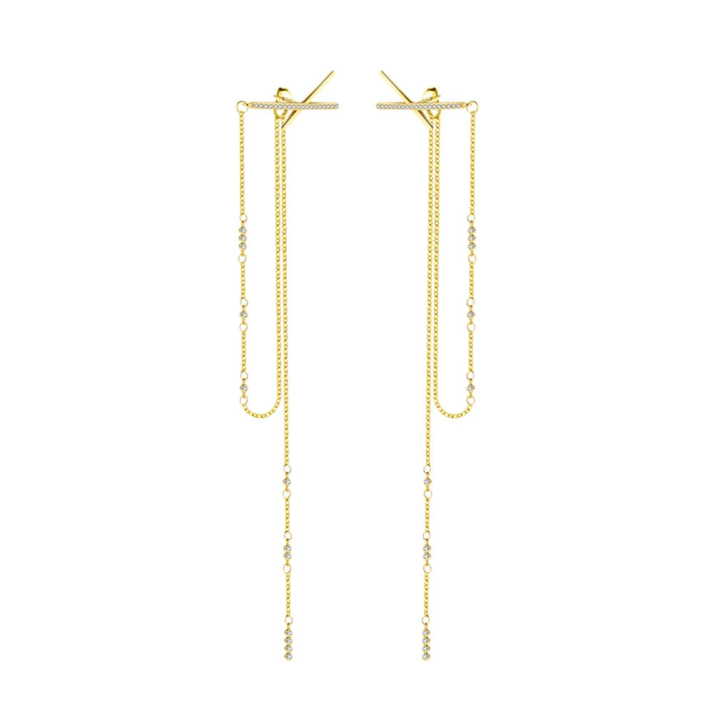 

Tassel Earrings Cross for Women Dangle Dangling Drop Copper Dangly Dating Exquisite