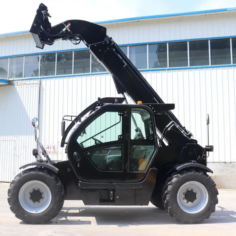 4-Wheel Drive Telescopic Reach Forklift Forklifts telehandler diesel engine 7meter telescopic Arm Fork  with CE Certification